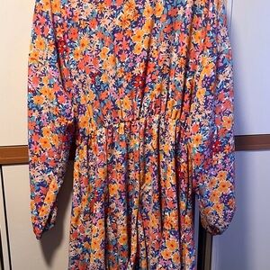 Floral Long-Sleeve Dress